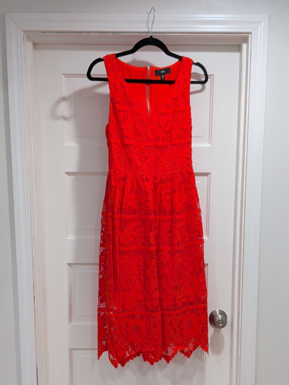 Sleeveless Red Lace Fit & Flare Dress - Mossimo